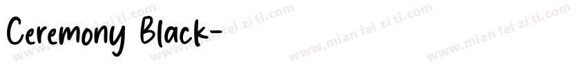 Ceremony Black字体转换